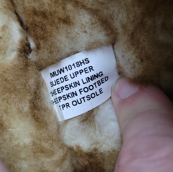 HAMMACHER & SCHLEMMER | sheepskin shearling suede adjustable open toe sl… - Picture 11 of 15